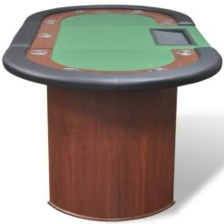 VidaXL Pokertafel Voor 10 Personen Met Dealervak En Fichebak Groen 7 VidaXL Pokertafel Voor 10 Personen Met Dealervak En Fichebak Groen -VIDAXL Verkoop ccdd662594a24fcb96fe815b7971006d