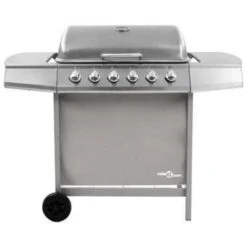 VidaXL Gasbarbecue Met 6 Branders Zilverkleurig -VIDAXL Verkoop cce85139335c443588018cbcb5ea12d4