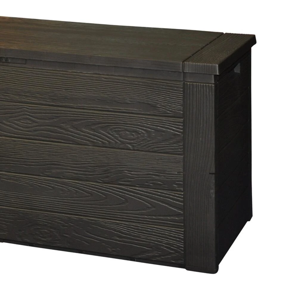 Merkloos Kussenbox - Hout Motief - 300 L - 120 X 45 X 58 Cm 3 Merkloos Kussenbox - Hout Motief - 300 L - 120 X 45 X 58 Cm - Afbeelding 3