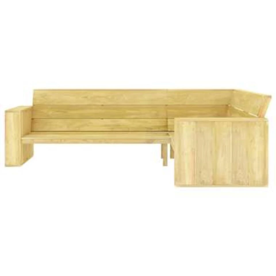 VidaXL 2-delige Loungeset Geïmpregneerd Grenenhout 4 VidaXL 2-delige Loungeset Geïmpregneerd Grenenhout - Afbeelding 4