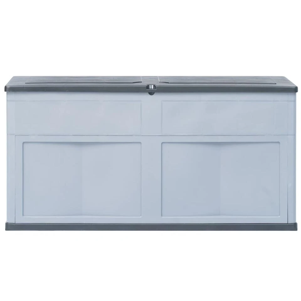 VidaXL Opbergkist 320 L Grijs Zwart 3 VidaXL Opbergkist 320 L Grijs Zwart - Afbeelding 3