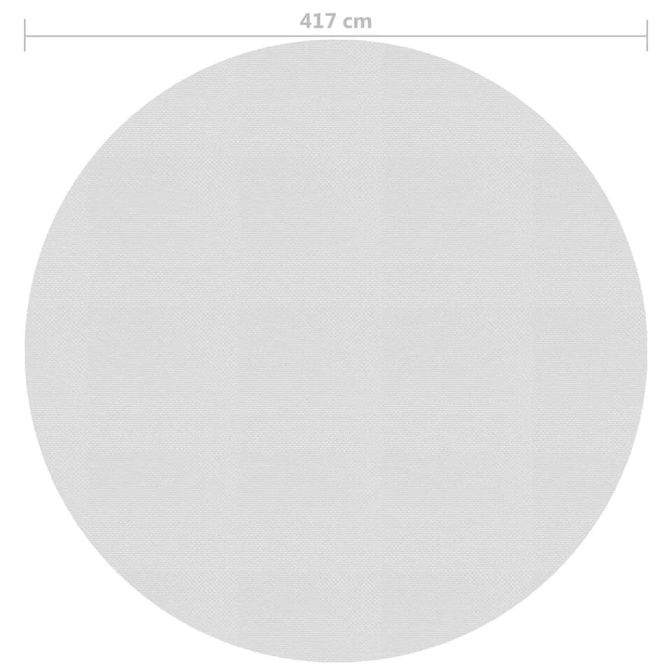 VidaXL Zwembadfolie Solar Drijvend 417 Cm PE Grijs 3 VidaXL Zwembadfolie Solar Drijvend 417 Cm PE Grijs - Afbeelding 3