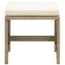 VidaXL Tuinkrukken 2 St Met Kussens Poly Rattan Beige -VIDAXL Verkoop fee998655b734a1d87b867993cb45fd6